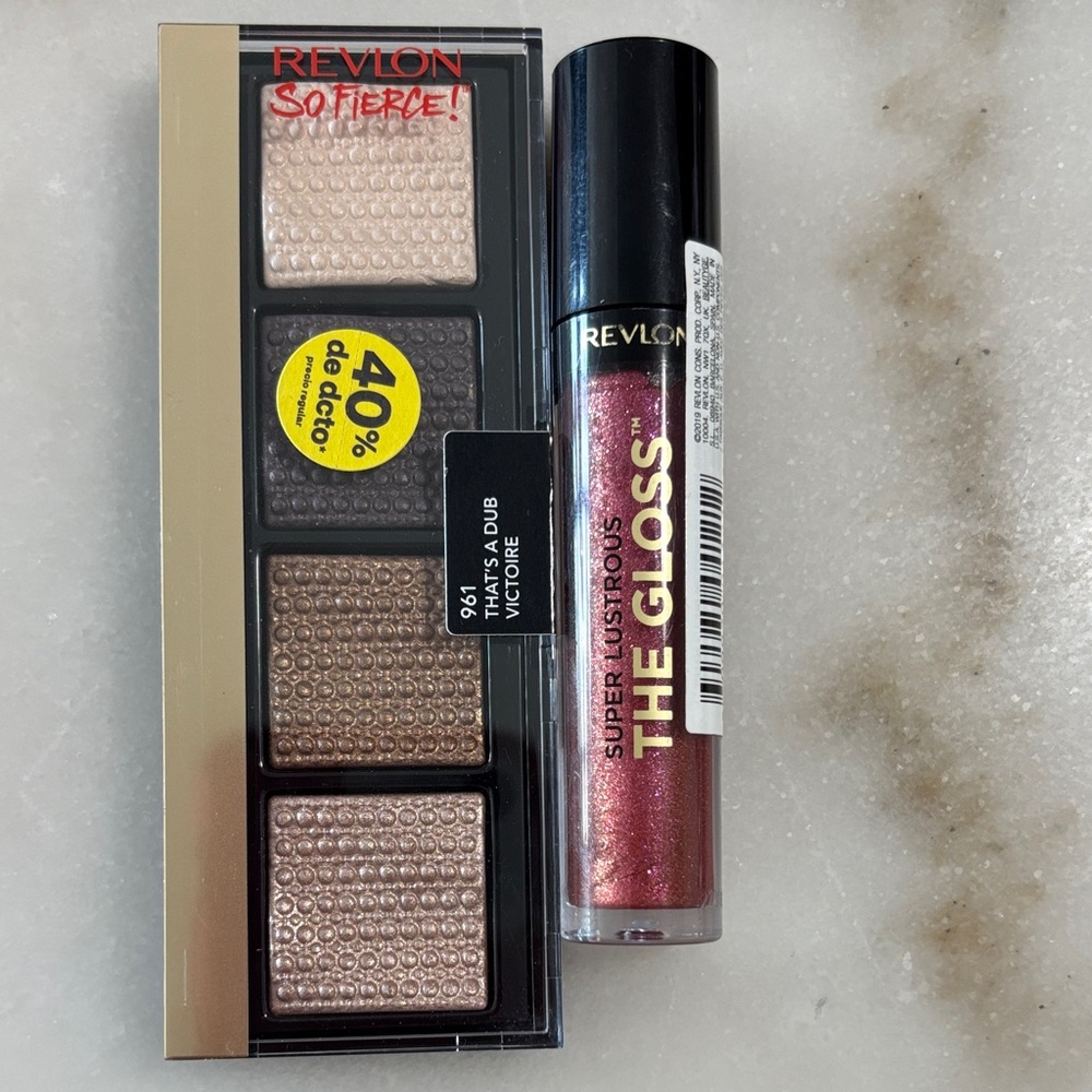 Revlon Softee Eyeshadow Palette with Super Lustrous The Gloss